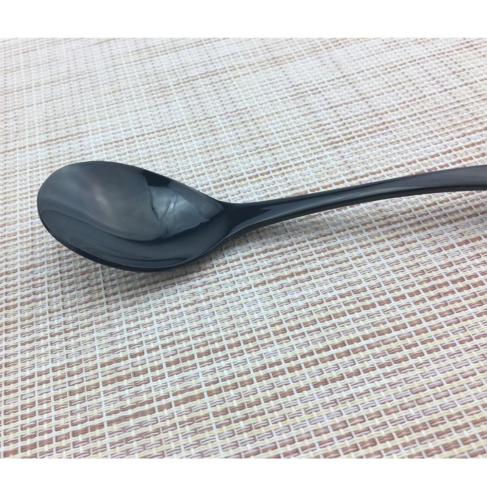 All Styles 1-Piece Black Cutlery Set 18/10 Stainless Steel Western Food Tableware Sets Steak Butter Knife Fork Spoon Dinnerware