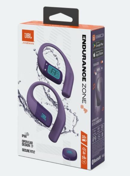 Jbl endurance zone open wireless headphones purple