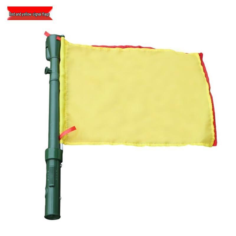Miling Two-Color Signal Hand Flag One Size