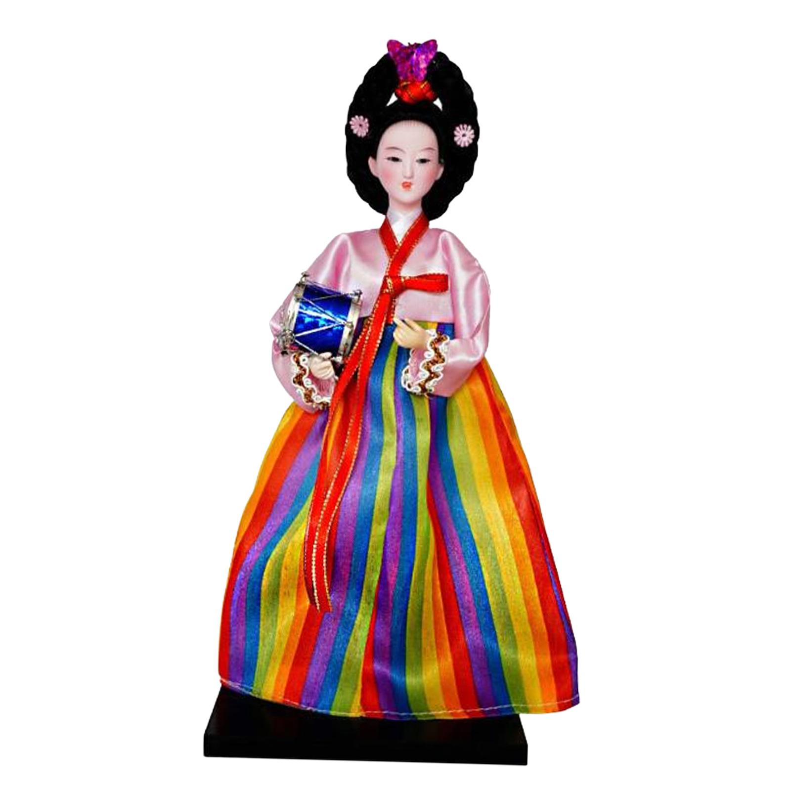

Корейская кукла ханбок, мини-уникальная игрушка, милая женская статуэтка, кимоно гейши, фигурка для вечеринки, рабочего стола, свадьбы, магазина, семейного сбора