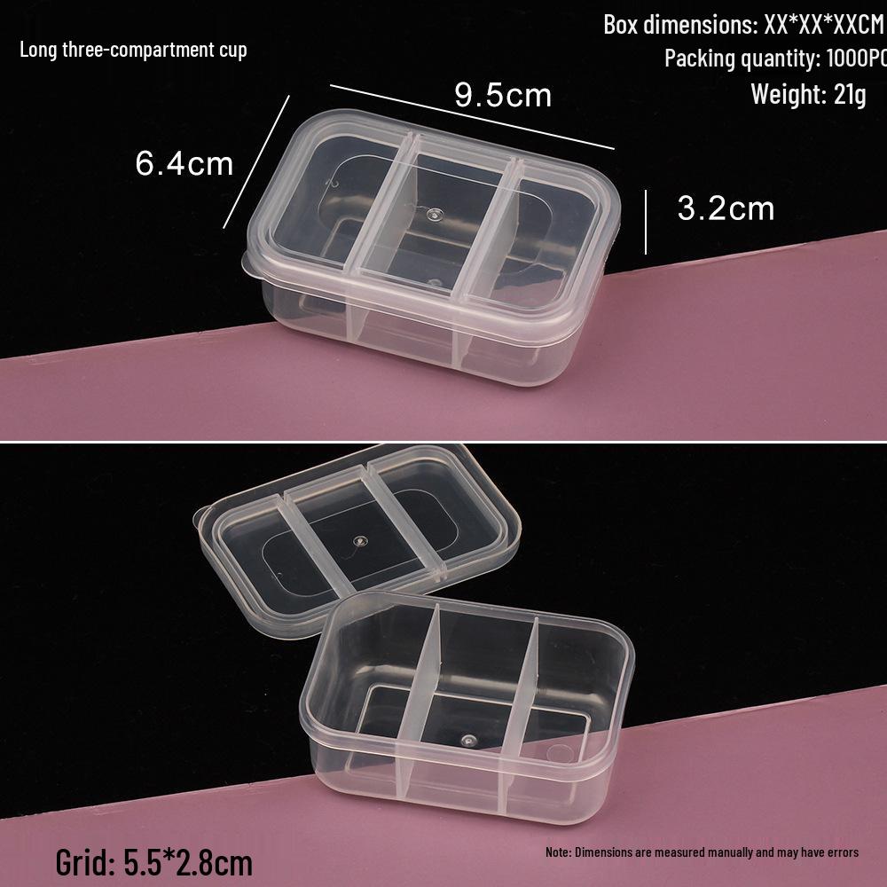 Transparent 4-Compartment Jewelry Storage Box with Anti-Contamination Seal