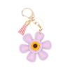 Creative Sunflower Bag Charm Keychain Pu Leather Pendant Keyring Sweet Charm Flower Hanging Bag Backpack Deco Accessory Gift