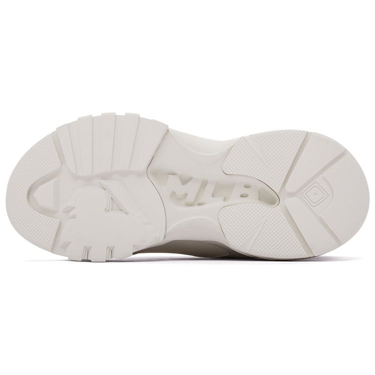 MLB Big Ball Chunky Occhio Nudo 3D Classico Aggiornato Stampa Retrò Rialzanti Scarpe da Ginnastica Basse da Papà Unisex Sneaker Avorio 3ASHC104N-50IVS