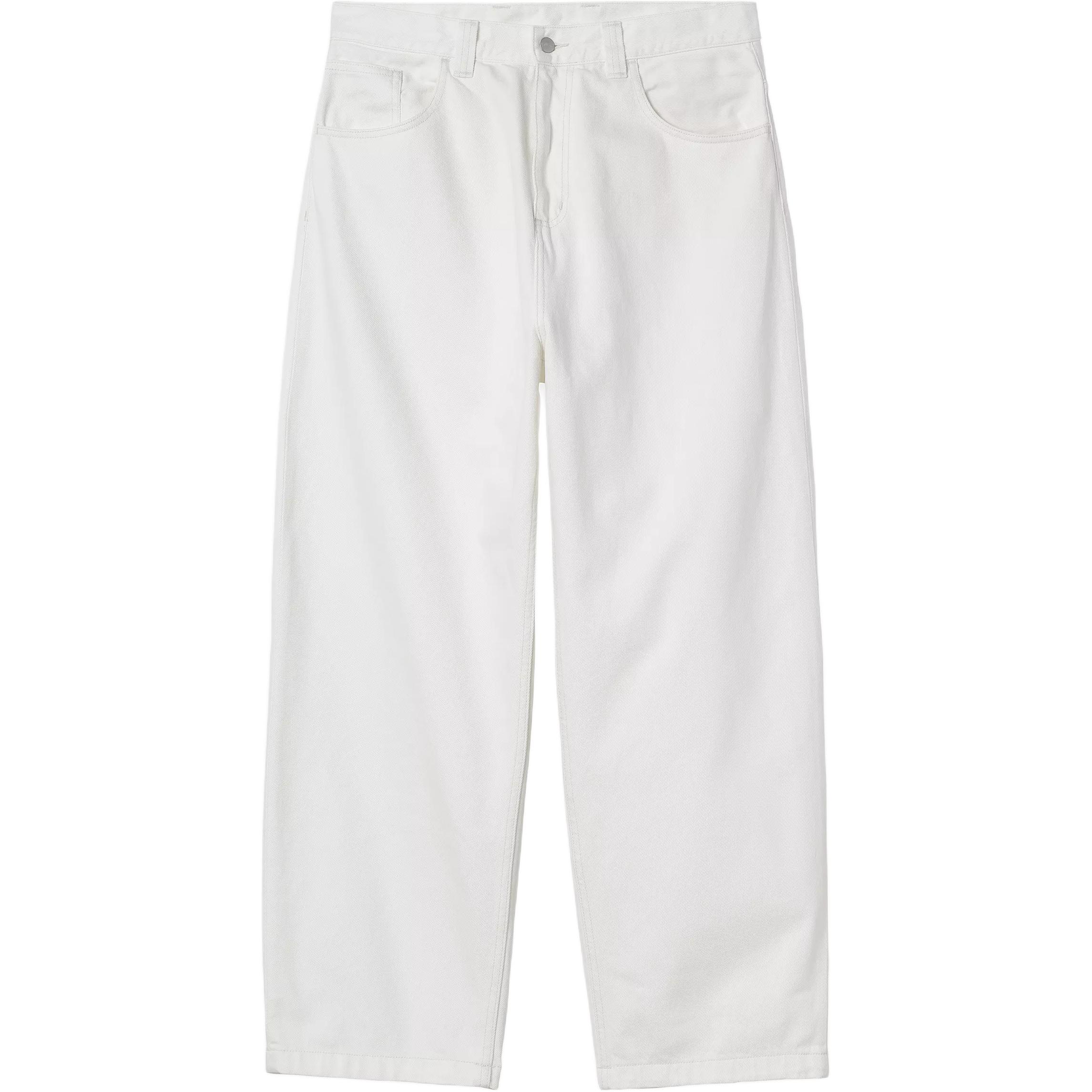 Carhartt WIP SS25 Brandon Hose Lockere Passform Gerades Bein Bequem Einfach Quadratisches Etikett Reißverschluss Jeans Herrenhose I035893-02-02 XL