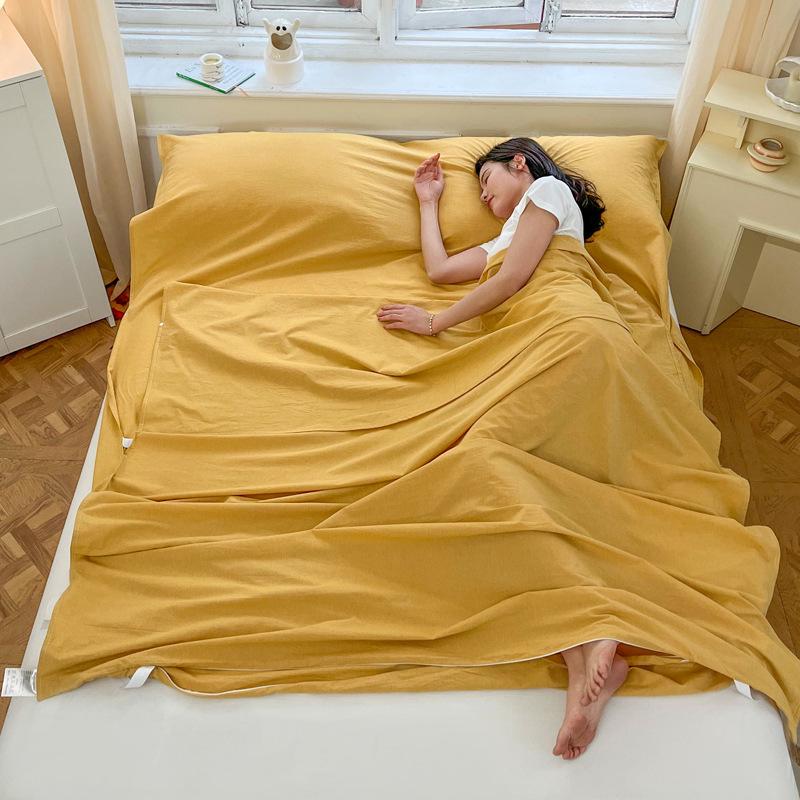 All-Cotton Anti-Dirt Portable Travel Sleeping Bag & Duvet Cover
