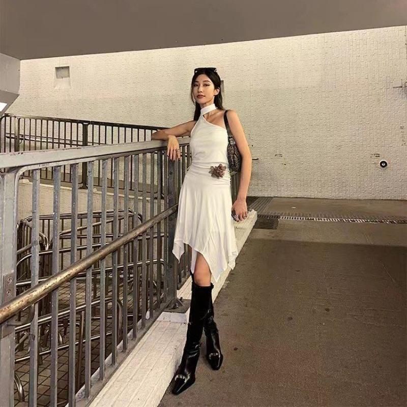 Fashion 2025 Long Boots Special Shaped Stiletto Heel Pointed Toe Women's Leather Boots High Boots Fashion