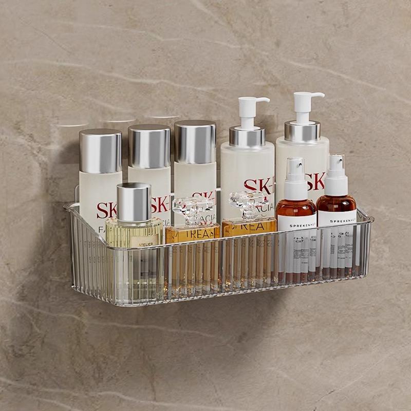 Bathroom Non-punching Wall-mounted Cosmetics Storage Rack