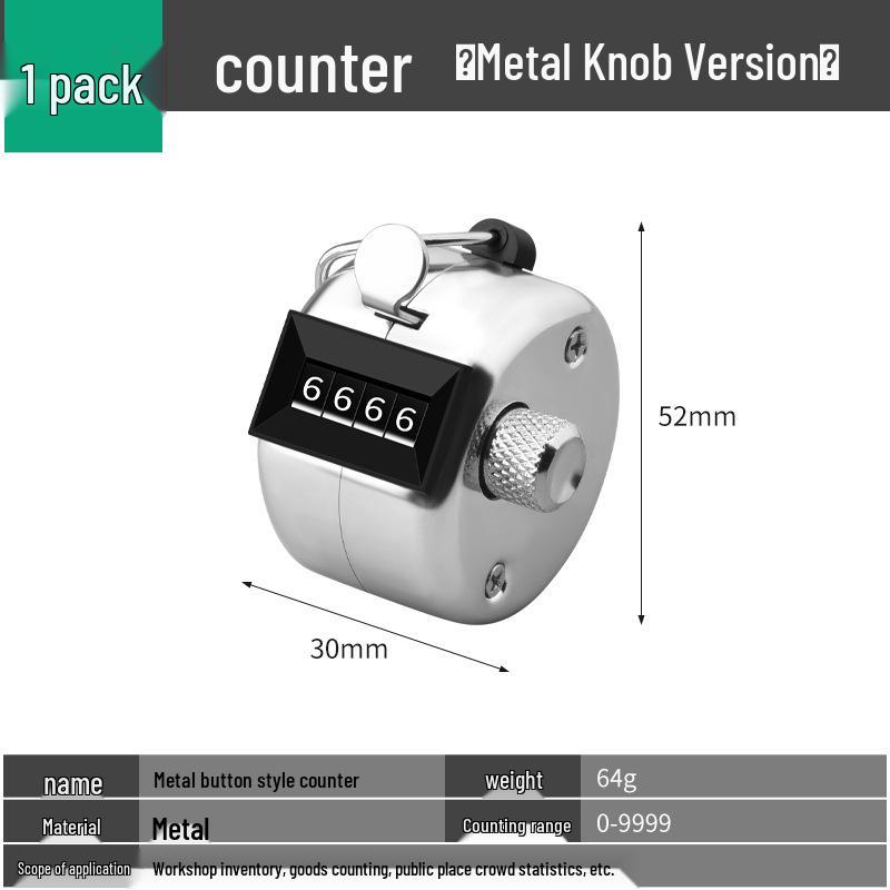Manual Handheld Metal Pedestrian Tally Counter