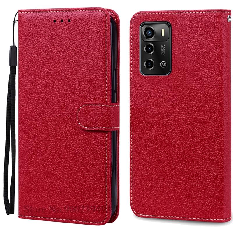 

Для ZTE Blade V40 Vita Чехол Мягкая силиконовая задняя крышка Для ZTE Blade V40 Vita Чехол Кожаный кошелек откидная крышка Fundas ZTE Blade V40 Vita темно-красного