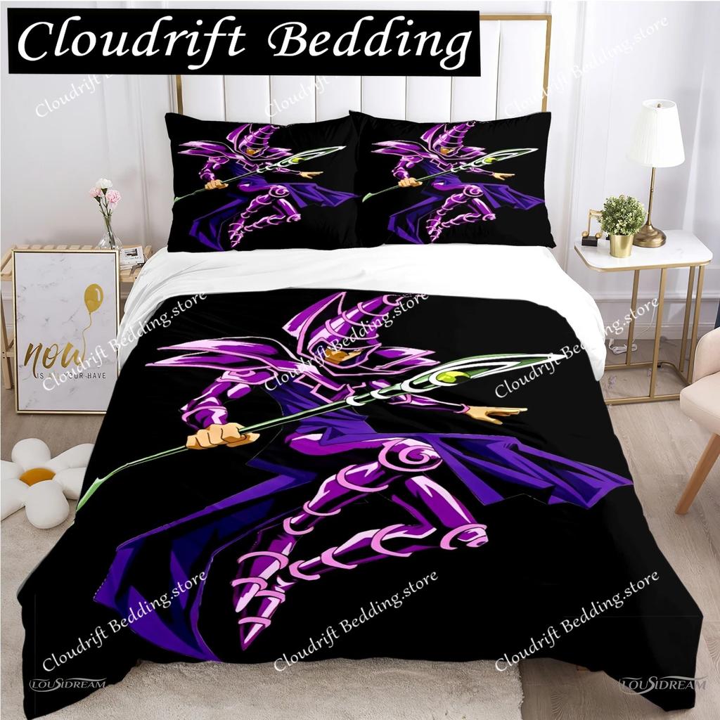 Cartoon Dark Magician Duvet Cover Comforter Fear Bedding set Soft Quilt Cover and Pillowcases for Teens SingleDoubleQueenKing