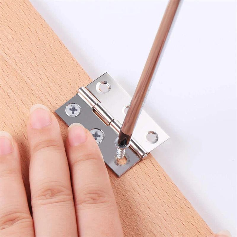 5/10PCS 2 Inch Stainless Steel Door Hinges Cabinet Doors Windows Wooden Box Flat Hinge Home Furniture Hardware Accessories