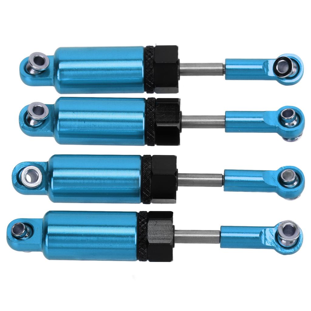 4pcsset Metal Adjustable Shock Absorber for MN 116 Remote Control Car Model Upgrade PartsBlue