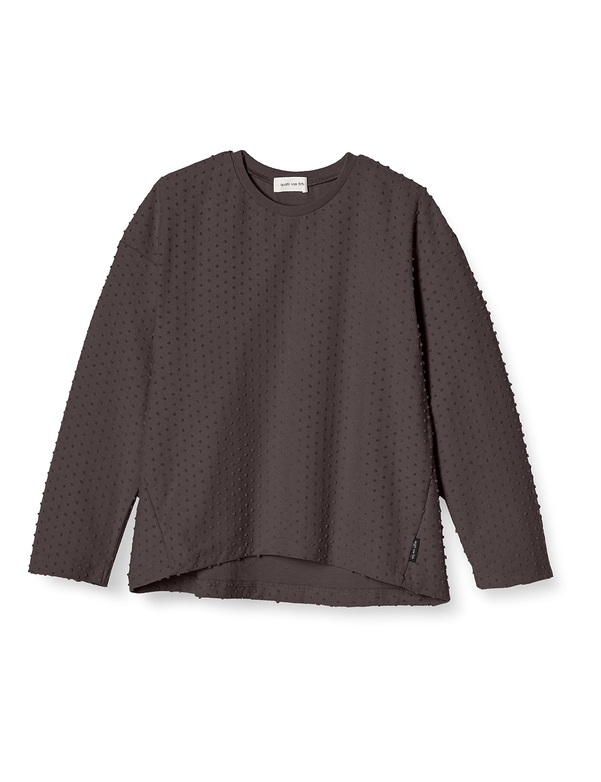 

[QUOTY YOUTH OFFICE] Dotted Long Sleeve T-Shirt, Kids, Size 4NV, 120