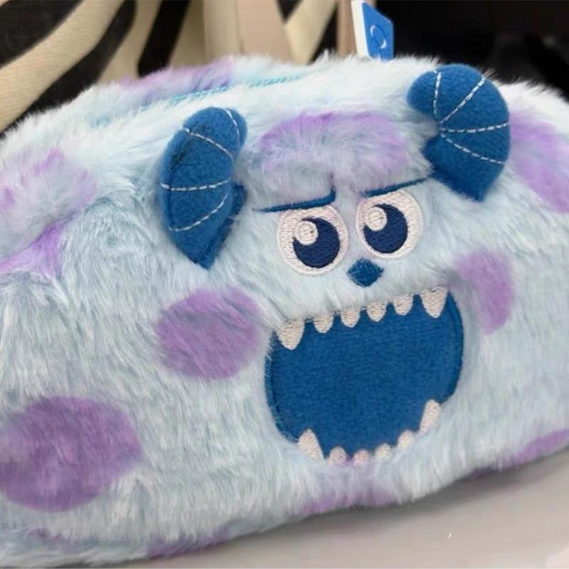 Cute Plush Animal Little Monster Sullivan Pencil Bags Creative Kawaii Stationery Storage Bag For Kids Great Gift Pencil Case