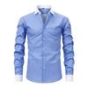 Men's Dress Shirts Stripe Long Sleeve Stretch Wrinkle-Free Formal Shirt Business Casual Button Down Shirts
