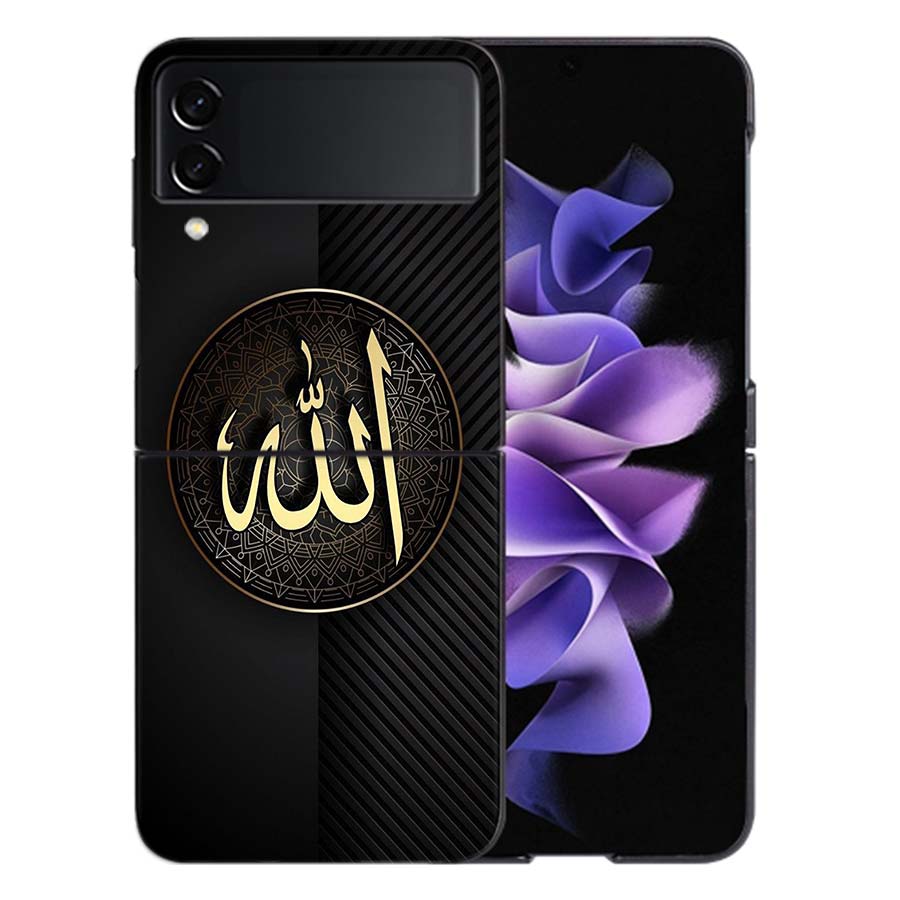 Trendy Simple God Coque For Samsung Z Flip7 6 Galaxy Case Shockproof Z Flip5 Z Flip3 4 5G Hard Cover Phone TPU PC Hard Funda