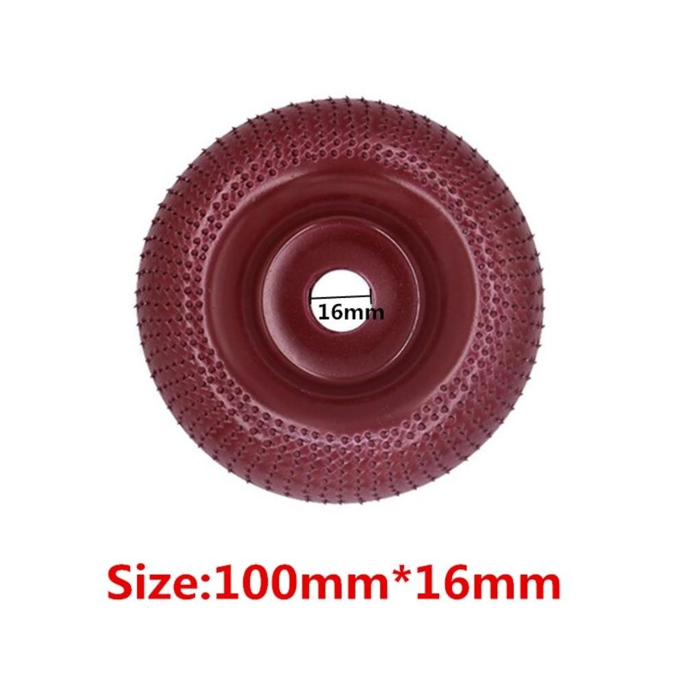 

100mm Diameter Wood Angle Grinding Wheel 16mm Aperture Quick-Shape Design Angle Grinder Accessory Precision Tool Arc Angle
