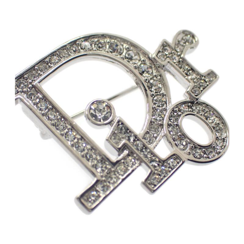 Dior Brooch Silver metal/Rhinestone Women