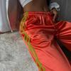 2026 Womens Wide Leg Drawstring Jogger Pants Streetwear Loose Fit Casual Trousers Blue Orange Red Pink