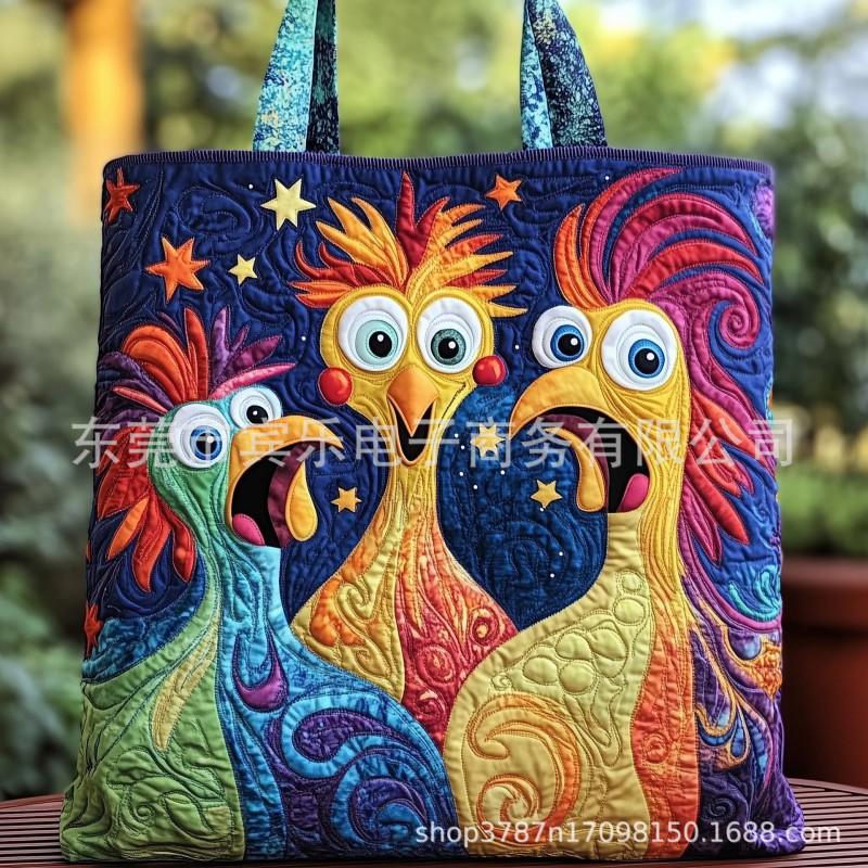 3D Printed Tote Bag Crossbody Women 600D Oxford Fabric Fashion Handbag