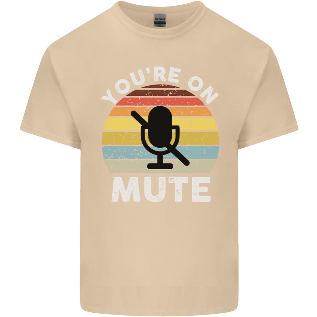 Youre On Mute Funny Microphone Conference Unisexs Light Cotton TShirt