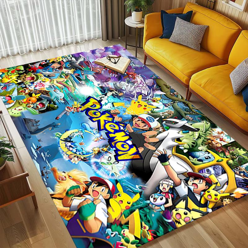 Pokemon World Living Room Nonslip Area Rug Soft Carpet For Bedroom Game Playroom Sofa Office Home Decor Doormat Christmas Gift C926394