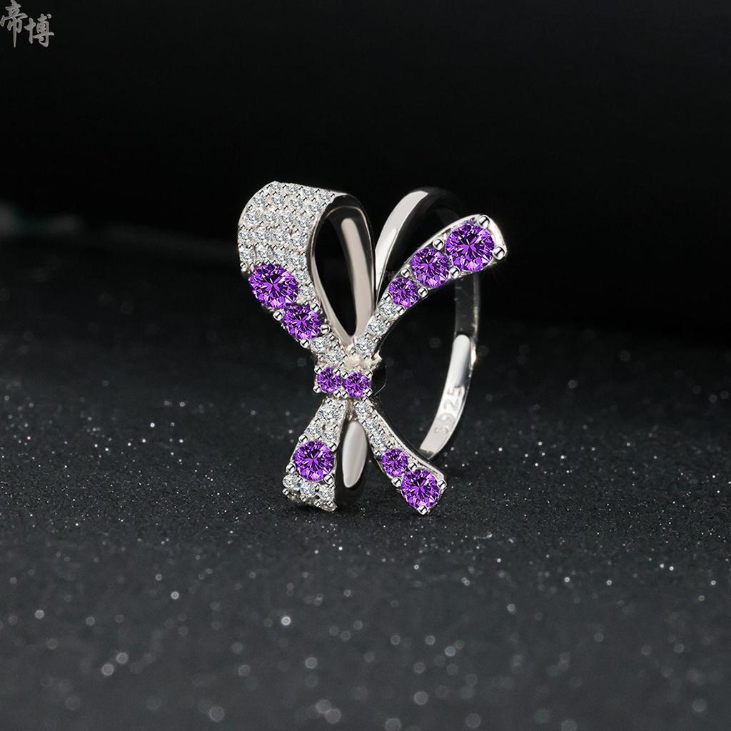 Dibo S925 Sterling Silber Schmetterlingsring - Europäischer & Amerikanischer Mode-Stil für Damen
