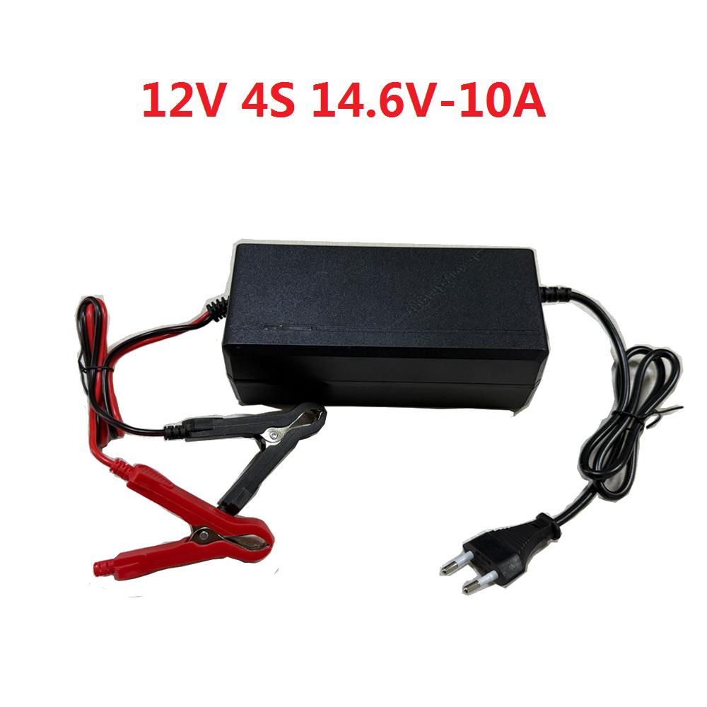 12V 24V 5A 10A Intelligentes Lifepo4 Ladegerät 14.6V 29.2V Hochleistungs-Ladegerät AC110-240V Lithium-Eisenphosphat-Akkupack EU-Stecker