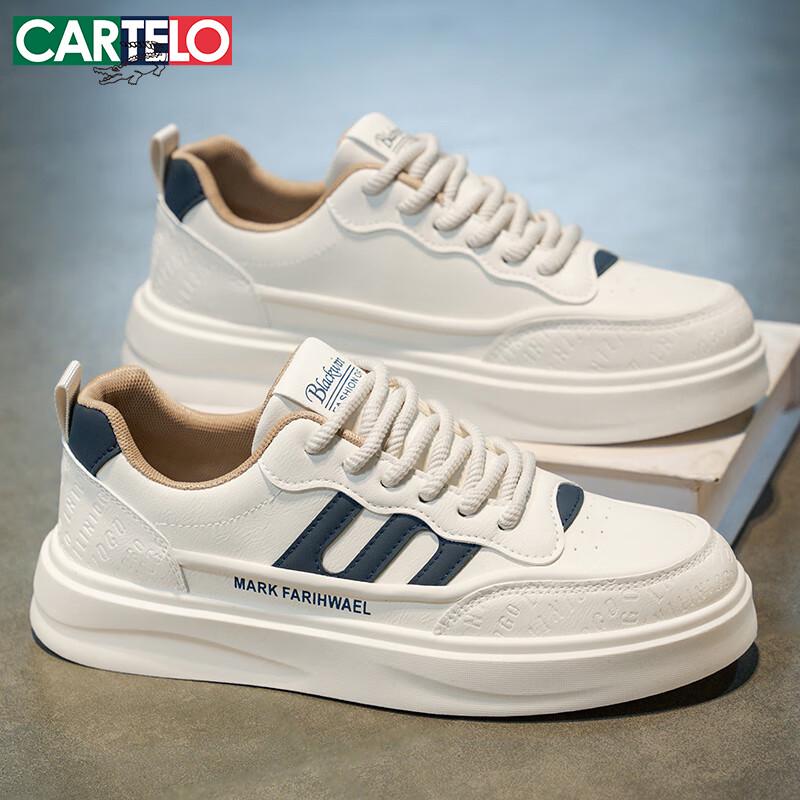 CARTELO Men s Fashion Low-Top Casual Sneakers 44