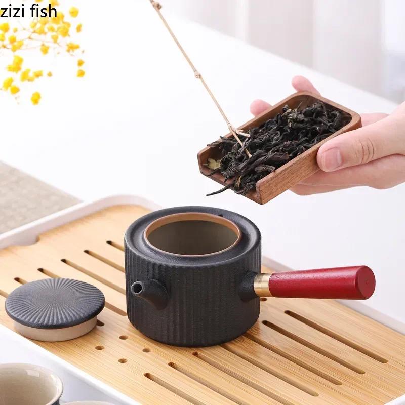 Portable Travel Tea Set Multi Person Kung Fu Tea Set Teapot Teacup Storage Jar Teas Tray Teas Infuser Filter Pot Teaware Sets