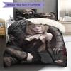 Amane Misa Death Note Pattern Bedding,Quilt Set Quilt Cover Pillowcase Home Birthday Gift (1 * duvet cover + 2 * pillowcase, without core)