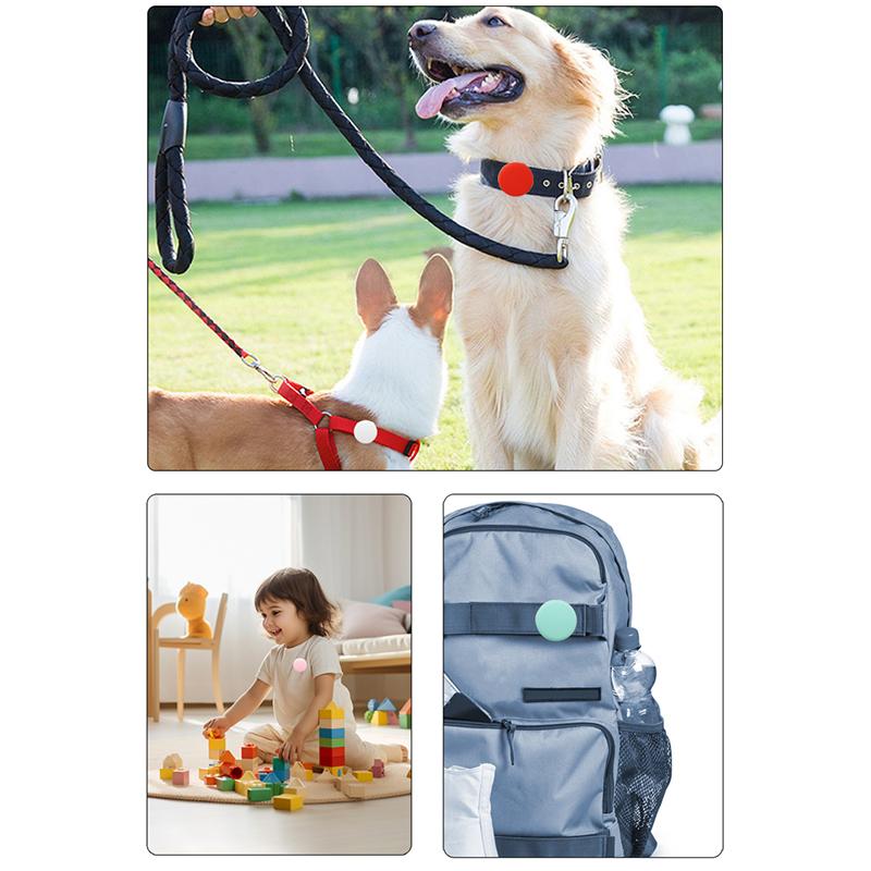 Protective Case for Apple Airtag Brooch Style Kids Pets Bluetooth-compatible Tracker Silicone Cover