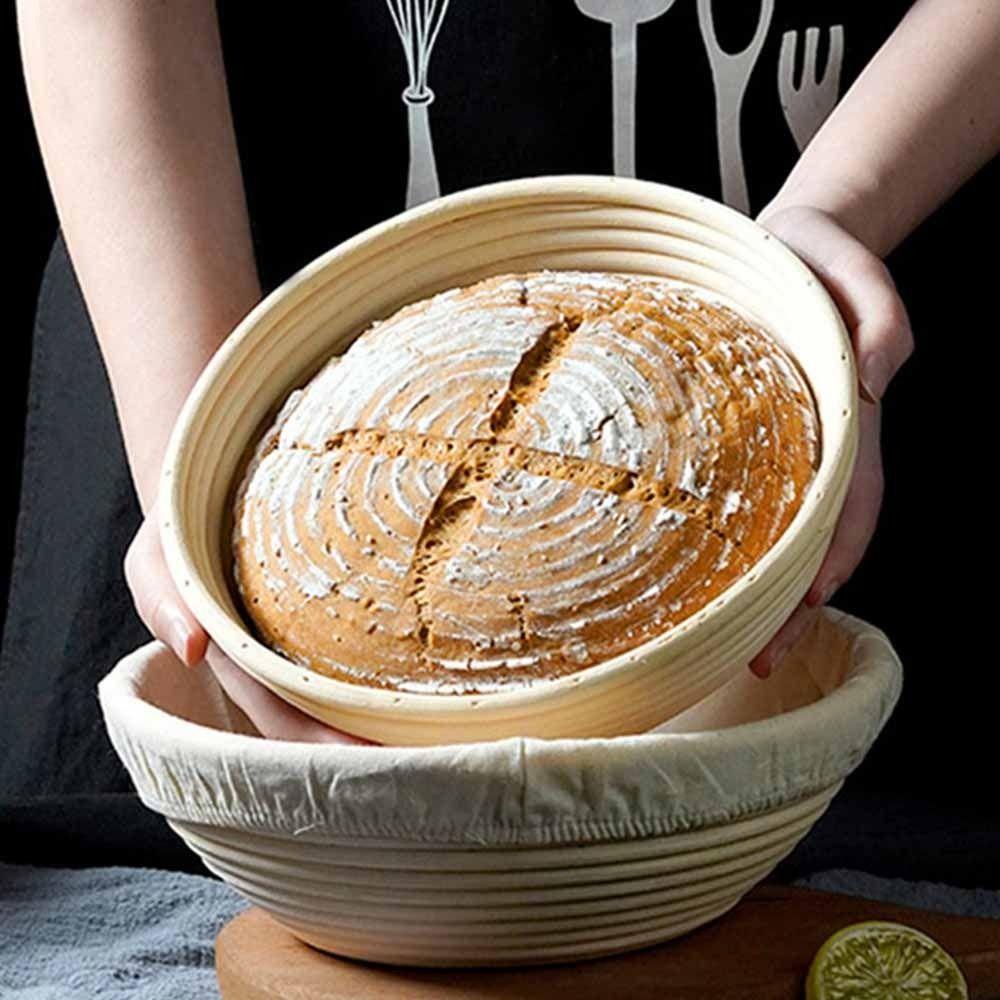 Round Bread Proofing Basket Linen Lining Bread Basket Sourdough Proofing Baske  Bread Making