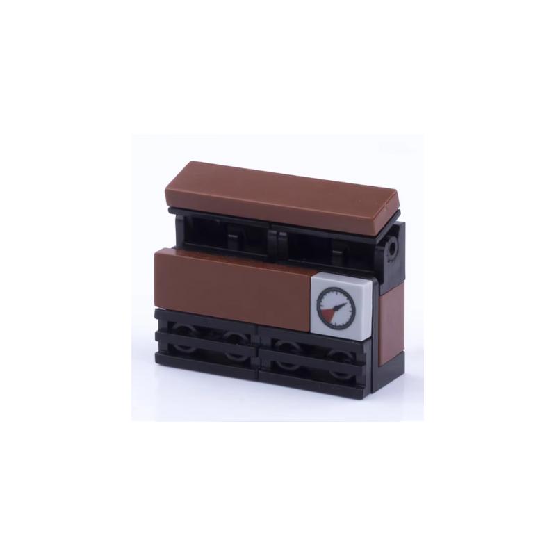 MOC City Stavebnice Scéna Doplňky Nábytek Postel Toaleta Vana Piano TV Pohovka Odpadkový koš Kuchyňské spotřebiče Cihlová hračka S14