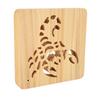 Wooden 3D Lamp Cool Scorpion Style USB Connection Warm Romantic Aid Sleeping LED Night Light for