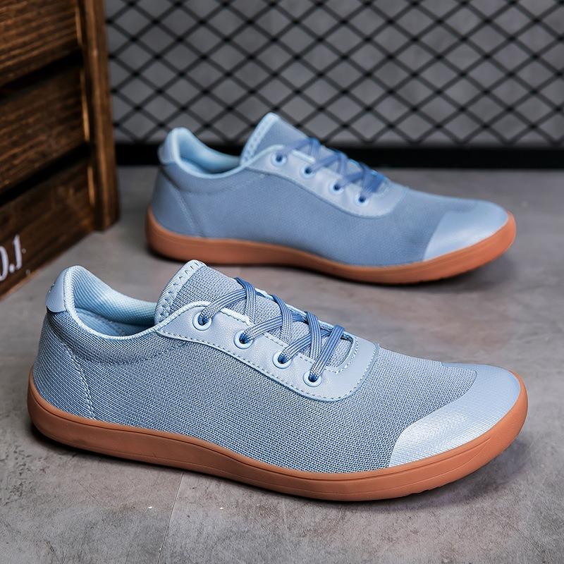 Size 47 Walk Men's Sneakers Knitted Fabric Flat Sports Shoes Jogging Casual Shoes Male Non-slip Cycling Fitness Skateboard Shoes