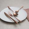 Ensemble de couverts - Sambonet - Taste - 24 pièces - Vintage pvd copper - Design minimaliste