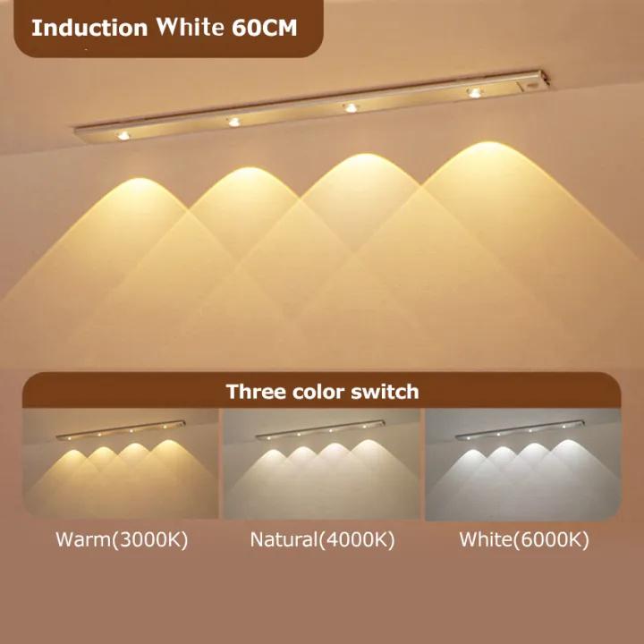 Cat Eye Cabinet Lights Motion Sensor Lights 3 Colors Adjust Brightness  LED Lights Decorate For Kitchen Room Aisle Table Lamp