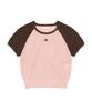 LEE Women'S Raglan Color Block Knit Pink