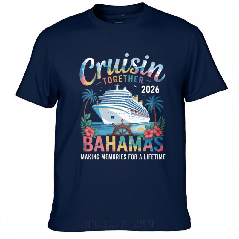 

Cotton Summer For Man T Shirt Cruisin Together 2026 Bahamas Cruise Ship Trees Short Sleeve Travel ONeck Tees Minimalist Tshirt 4XL