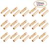 GTIWUNG 15 Pairs 4mm Gold Bullet RC Lipo Banana Connector Plugs