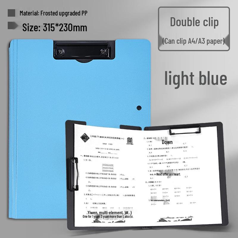 A4 Document Clipboard and A3 File Organizer with Horizontal Writing Pad