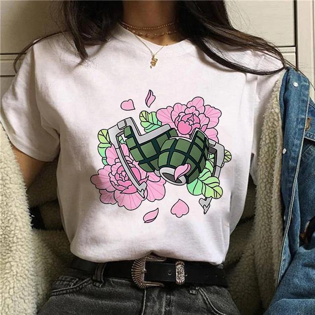 Manga Cute My Hero Academia Anime T Shirt Women Boku No Hero Academia T-shirt Bakugou Himiko Toga Tees Anime Deku Tshirt