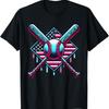 Baseball Drip For Boys American Flag USA Patriotic T Shirt All S 4XL