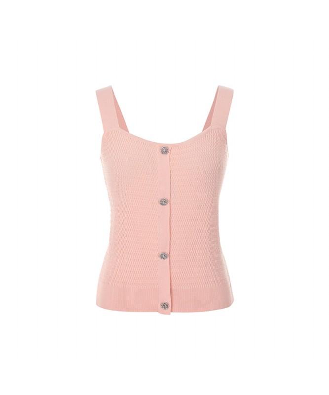 Sup Sleeveless Knit Sleeveless Top (Sa4Sk85) Lt-Pink(80)/066