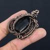Black Tourmaline Pendant Gemstone Jewelry, 999 Copper Wire Wrapped Pendant, Handmade Amazing Pendant Jewelry