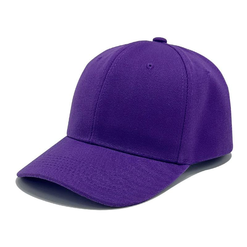 Six-piece Hair Green Solid Color Baseball Cap for Men and Women Baseball Caps Sun Protection