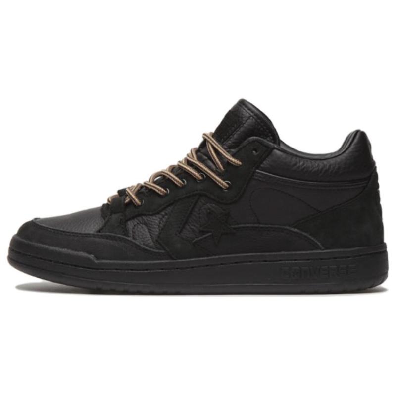 Alltimers X Converse Fastbreak Pro Breathable Mid-Top Board Shoes Unisex Black Gold