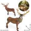 Realistic Christmas Elk Reindeer Ornament - Horse & Deer Antlers Animal Toy Gift