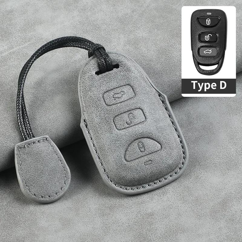 

5 Buttons Leather Car Key Case Cover Shell For Kia Telluride Telluride Sx Sportage R K5 Gt Line Seltos